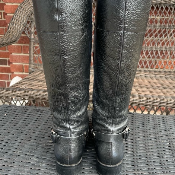 Black Michael Kors Riding Boots - Picture 6 of 12